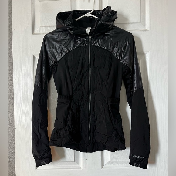 lululemon athletica Jackets & Blazers - lululemon Down For it All Black shine Women's jacket
